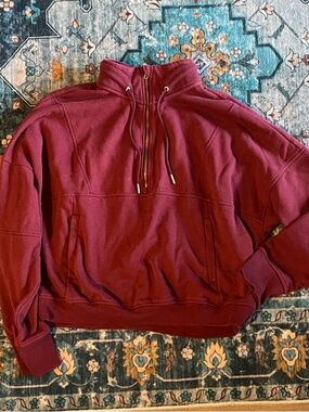 Avia Maroon Half-Zip Pullover Sweater